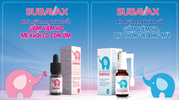 Chương trình với sự tham gia đồng hành của nhãn hàng nhỏ/ xịt mũi họng lợi khuẩn Subavax